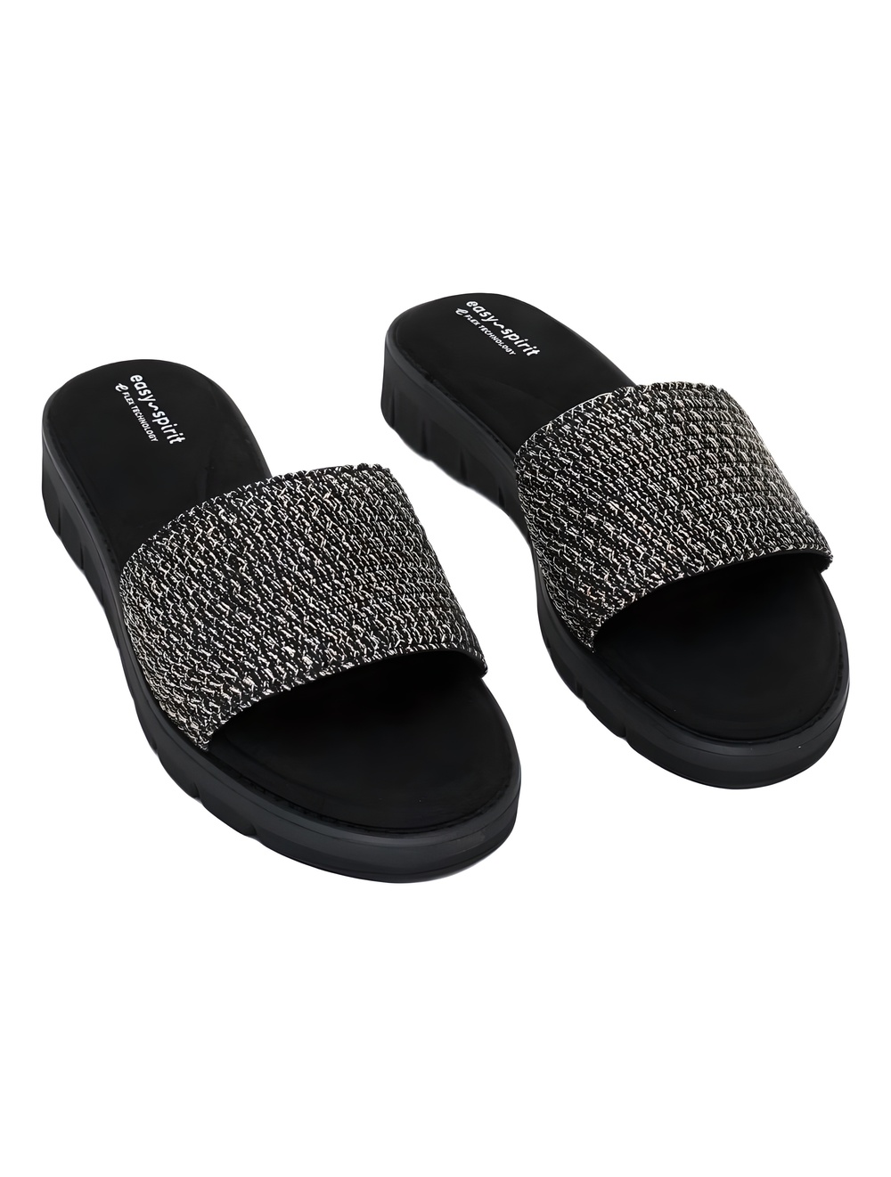 Easy Spirit Jaeya Slide Sandals Black Multi Size 9M
